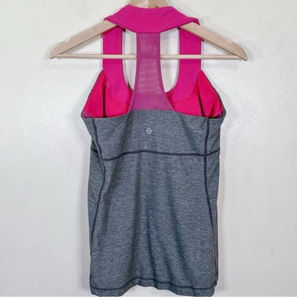 Lululemon Womens Size 8 Grey Scoop Neck Tank Top - Picture 9 of 10